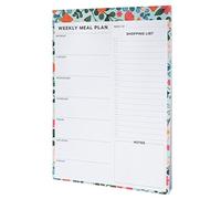 Agenda settimanale magnetica per frigorifero da cucina, blocco note da 60 fogli da strappare e lista della spesa, organizer per la preparazione degli alimenti ad alta efficienza, monitoraggio della