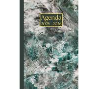 Agenda settimanale: Marmo nero | 18 mesi, Settimana su doppia pagina, Da Luglio a Dicembre, Formato 6"x9" | Calendario Mensile con Note | Adatto per ... Personale, l'ufficio Aziendale e il Diario