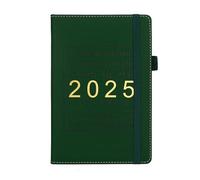 Agenda settimanale mensile 2025 in pelle, diario accademico per insegnanti, studenti, pianificazione giornaliera