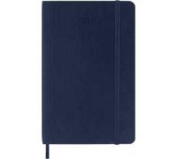 Moleskine 12 Monate Tageskalender 2026, Pocket/A6, 1 Tag = 1 Seite, Weicher Einband, Saphir