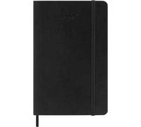 Agenda settimanale Moleskine 2026, con spazio per note 12 mesi, Pocket, Copertina morbida, Nero - Pocket 9x14
