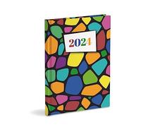 Agenda Settimanale Organizer 2024 cm 17x24 chiusa, Gennaio-Dicembre 2024, Copertina Rigida