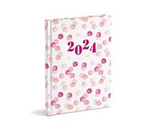 Agenda Settimanale Organizer 2024 cm 17x24 chiusa, Gennaio-Dicembre 2024, Copertina Rigida