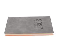 Agenda Settimanale Tascabile 2027, Notebook Datato, Copertina PU | 64 Fogli, 128 Pagine, Layout Week To View, Carta Liscia, per Ufficio e Studenti