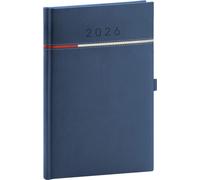 Agenda settimanale Tomy 2026 blu-rosso 15 x 21 cm