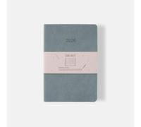 Agenda Settimanale Verticale Ciak Mate - Copertina Sintetica Liscio, Carta Avorio, Grafica Verticale a Colonne, Colori Assortiti 15x21cm (Azzurro)