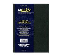Intempo Agenda settimanale Weekly 17x24 cm Copertina nera