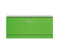 Agenda spiralata - PLANNING settimanale da tavolo - 2026, 30x14 cm (VERDE)