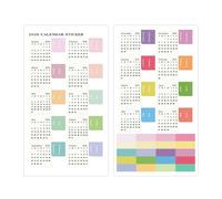 Agenda Tab Markers - Year 2026 Planning Labels, Vibrant Monthly Section Indicators Kit, Self Adhesive Paper Categorisation Tools | Date Tracking Organisation Essentials for Student Teacher Record