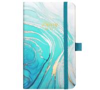 Agenda tascabile 2026-2027, formato A6, visualizzazione settimanale, da agosto 2026 a luglio 2027, 16 x 9,7 cm, con chiusura elastica, blu