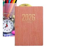 Agenda tascabile 2026, formato A7 | 365 giorni versione inglese pianificatore pianificatore per obiettivi budget note lavoro università lavoro lavoro uomini