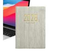 Agenda tascabile 2026, formato A7, per pianificazione giornaliera, organizer compatto per carta con layout mensile, sezioni di monitoraggio degli obiettivi, pagine per note del budget per lavoro