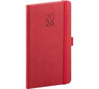 Agenda tascabile Notique Diamante 2026 rosso