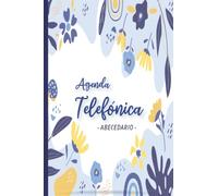 Agenda Telefónica Abecedario: Libreta de direcciones y contactos telefónicos ordenación de la A-Z | Listín telefónico A5 , 314 registros