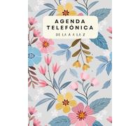 Agenda telefónica abecedario: Libreta de direcciones y contactos telefónicos | Ordenación de la A-Z | Más de 300 registros | Listín telefónico | Formato A5