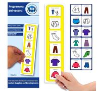 Agenda Visiva per Vestirsi, 5 Passi per Bambini Autistici (Italiano) | 5 passi, routine del mattino, bambini ADHD, scuola/casa, abbigliamento inclusivo, PCS Boardmaker, compatibile con PECS