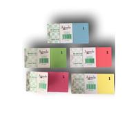 Agendepoint.it - 5 Blocchi Numerati Colori Forti Da 1 A 100 Con Numero In Grassetto Ben Visibile