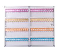 Agendepoint.it - Bacheca Portachiavi murale 96 posti - Dimensioni 39,8 X 63 cm - Silver