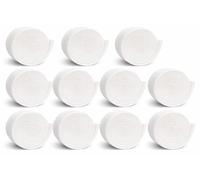 Agendepoint.it - Cancellino in Feltro Rotondo Bianco per Lavagne, Diametro 8 cm, Altezza 3 cm, Cancella Gesso e Pennarello - 10