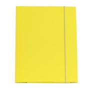 Agendepoint.it - Carpetta Con Elastico 3 Lembi Copertina Lucida 24,5x34cm - Giallo