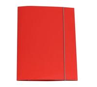 Agendepoint.it - Carpetta Con Elastico 3 Lembi Copertina Lucida 24,5x34cm - Rosso
