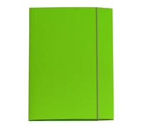 Agendepoint.it - Carpetta Con Elastico 3 Lembi Copertina Lucida 24,5x34cm - Verde lime