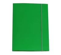 Agendepoint.it - Carpetta Con Elastico 3 Lembi Copertina Lucida 24,5x34cm - Verde scuro