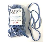 Agendepoint.it - Elastici A Fettuccia 120x5 In Gomma Busta Da 100 Gr Blu O Verde