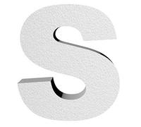 Agendepoint.it - Lettera 3d In Polistirolo 10cm 2cm Spessore Scegli La Lattera - S