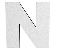 Agendepoint.it - Lettera 3d In Polistirolo 45cm 4cm Spessore Lettera - N