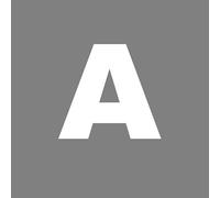 Agendepoint.it - Lettera A (a) Adesivo Font Arial Decorazioni Esterno Interno - Bianco, 3 cm