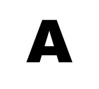 Agendepoint.it - Lettera A (a) Adesivo Font Arial Decorazioni Esterno Interno - Nero, 15 cm
