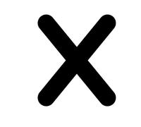 Agendepoint.it - Lettera X Adesivo Font ColorTube Plastica Lucida Esterno Interno - Nero, 10 cm