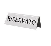 Agendepoint.it - Numeri Per Tavoli Ristoranti Bar Pvc Bianco Bifacciale - Riservato