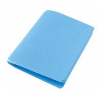 agendepoint.it - Porta card carte di credito e tessere magnetiche 2 tasche 100 pezzi in morbido tessuto gommoso - Azzurro