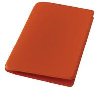 agendepoint.it - Porta card carte di credito e tessere magnetiche 2 tasche in morbido tessuto gommoso - 2, arancione