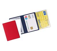 agendepoint.it - Porta carte di credito e tessere magnetiche 3 tasche 2 pezzi in pvc rosso