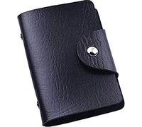 Agendepoint.it Porta Carte di Credito in Ecopelle con chiusura a Bottone, 12 Tasche, colori vivaci