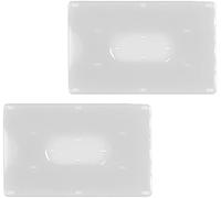 Agendepoint.it Porta Tessere in Plastica Rigida 9x6 cm - PZ 2, per Carte di Credito e Tessera Magnetica