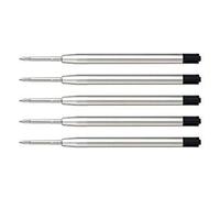 Agendepoint.it - Refill Ricambio Penna Compatibile Parker 5 Pezzi Punta M Nera Ricarica Per Penne Tipo Aurora