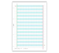 Agendepoint.it Ricambi Didattici Facilitati per Dislessia e Disgrafia, A4 con 4 Fori, 40 Fogli da 100gr RINFORZATI