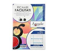 Agendepoint.it Ricambi Didattici Facilitati per Dislessia e Disgrafia, A4 con 4 Fori, 40 Fogli da 100gr RINFORZATI