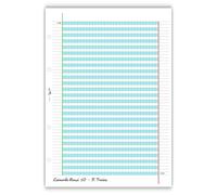 Agendepoint.it Ricambi didattico per la dislessia e disgrafia RINFORZATI 40 fogli da 100gr A4 con 4 fori Per Carpette Ad Anelli