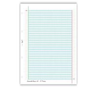 Agendepoint.it Ricambi didattico per la dislessia e disgrafia RINFORZATI 40 fogli da 100gr A4 con 4 fori Per Carpette Ad Anelli