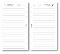 Agendepoint.it - Ricambio agenda giornaliera 2025 9,5x17 cm organizer bianco essential a 6 fori