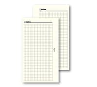 Agendepoint.it - Ricambio agenda organizer a quadri 9,5x17cm 6fori 50fogli avorio