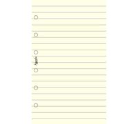 Agendepoint.it - Ricambio agenda organizer a righe 7x12cm 6fori 50fogli avorio