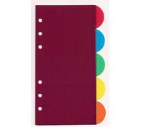 Agendepoint.it - Ricambio agenda organizer linguette divisori 9,5x17cm 6fori 5pz