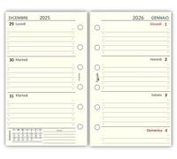Agendepoint.it - Ricambio agenda organizer settimanale 7x12cm 80gr avorio - 2026