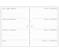 Agendepoint.it - Ricambio agenda organizer settimanale GREEN 2025 21x30cm A4 80gr 4fori